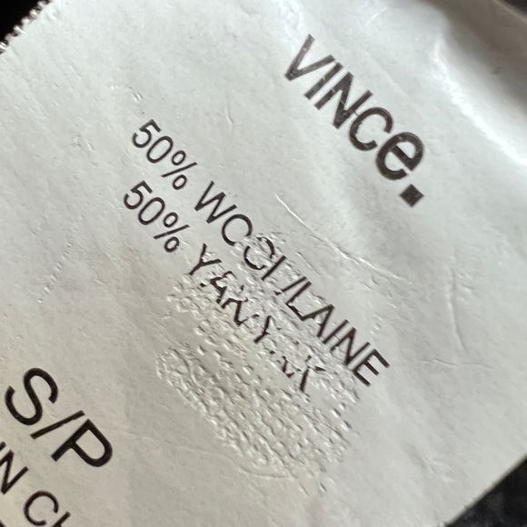 Vince Black Cotton Yak and Wool blend Cardigan Sweater size small - Picture 10 of 12